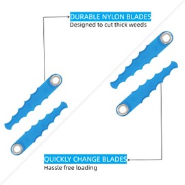 THTEN KST-120X KST2040-06 Trimmer Replacement Blades Compatible with Kobalt KST 120x-06 and 40v Cordless String Trimmer 18 Pack (Item 1520463,506892,808667)