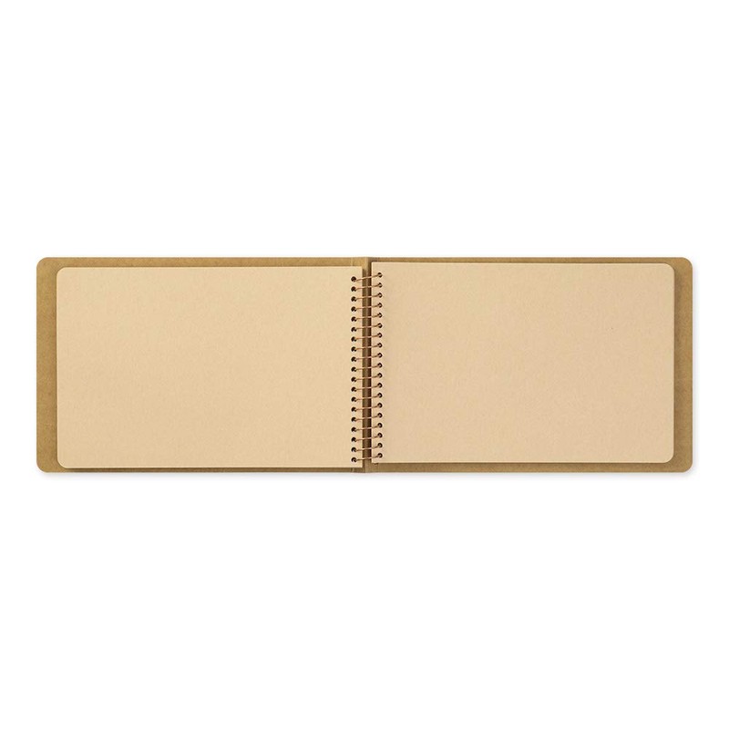 Midori Travelers Note Spiral Ring B6 Blank DW Craft Camel