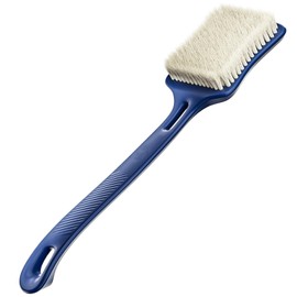 Shower Brush - Upgraded Large Brush Head 3" Wide and 4.33" Bath Brushes with Soft Curved Long Handle Body Back Scrubber Body Brush Suitable for Wet or Dry, Women and Men