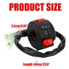 ATV Handlebar Mount Left Starter Kill Light Switch Button –