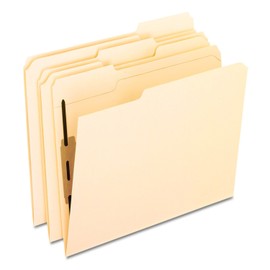 Pendaflex M13U1 Folders with One Bonded Fastener, 1/3 Cut Top Tab, Letter, Manila (Box of 50)