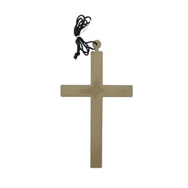 Zac's Alter Ego Fancy Dress 21.6cm Long Monk Cross Necklace