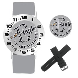 E TRUEE Golf Ball Marker with Golf Stroke Counter Bracelet, Eagle Ball Marker, Golf Score Counter, Magnetic case, Golf Accessories, Golf Gifts for Men Golfer