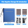 eTone Film Negative Storage Box, PU Leather 3-Ring Binder Album,