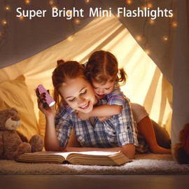 Hilngav 3 Pack 9-LED Mini Flashlight Bulk for Kids, Small Multicolor Flashlights with Lanyard, 9 AAA Batteries Included, for Hurricane Supplies Party Favors for Boys Girls