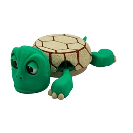 Truly Amazing Things Turtle Coaster with Funny Expression when you put a Glass on His Back - Fully Colored - Gag Gift for a Turtle or Tortoise Lover (Green with Brown Shell)