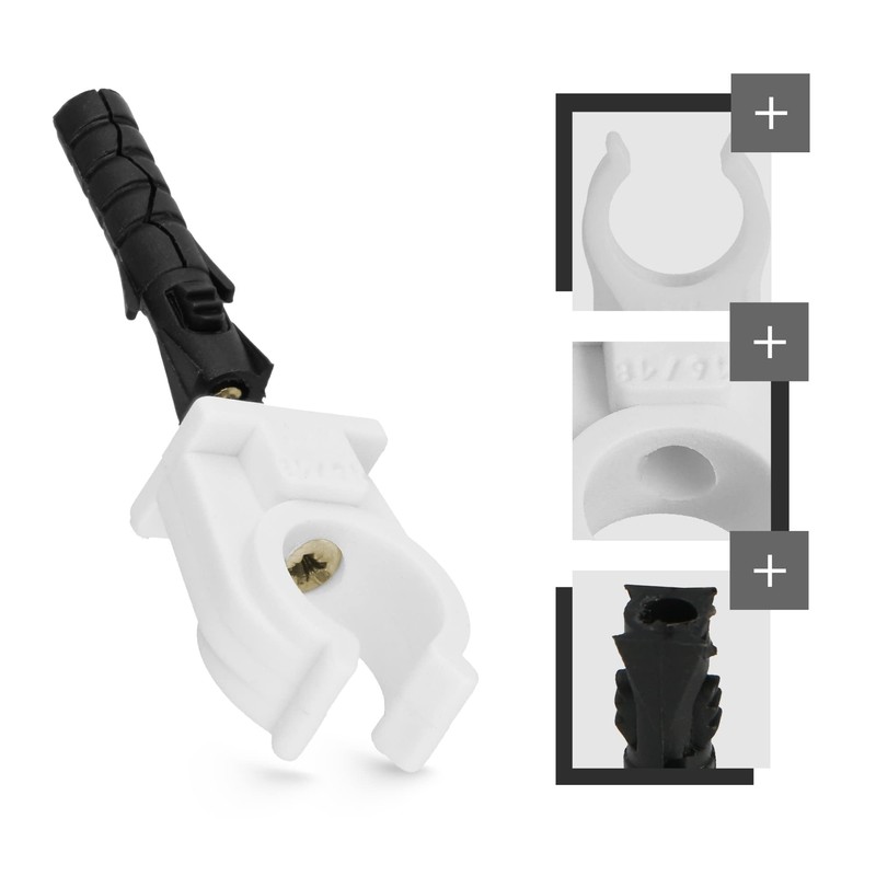 Plastic Pipe Clamp Pipe Clamp Dowel Safe Pipes Safe Installation