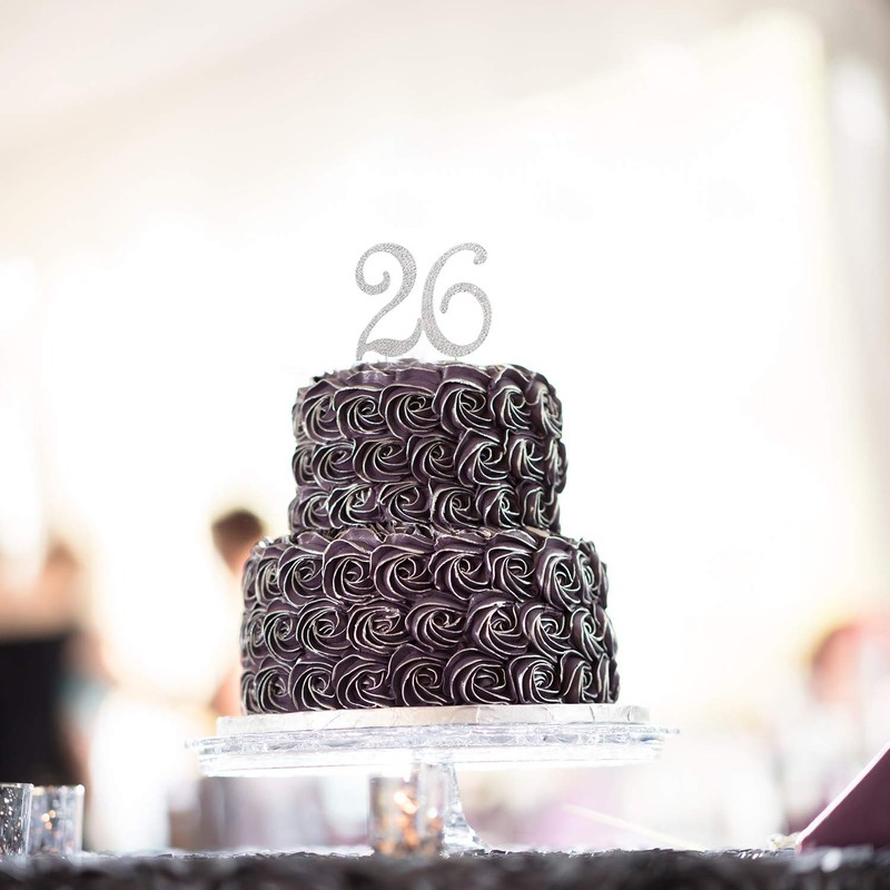 Decoración para tarta de Lindar, con diamantes de imitación, 26