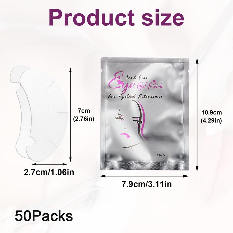 100 Pairs Eye Gel Pads, Eyelash Pads,Under Eye Pads For