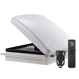 RVLOVENT RV Vent Fan Roof 12V Remote Control 14 x 14 inches 10-Speed