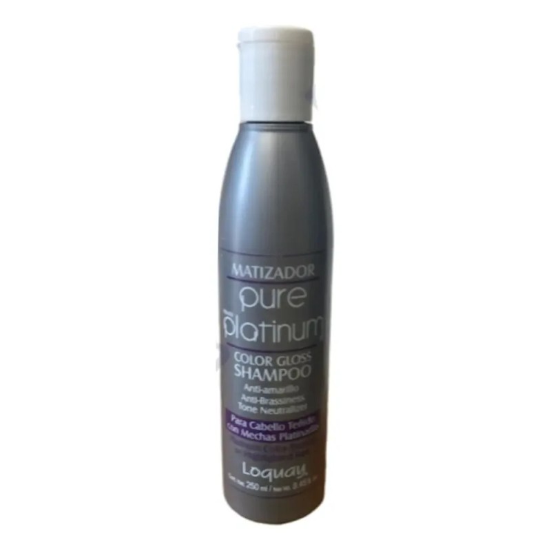 Shampoo Matizador Pure Platinum Anti-amarillos Loquay 250ml