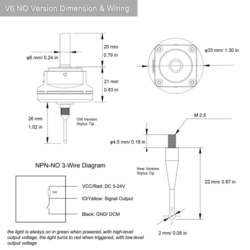 PGFUN DIY CNC Touch Probe XYZ Axis 3D Digitizing Edge