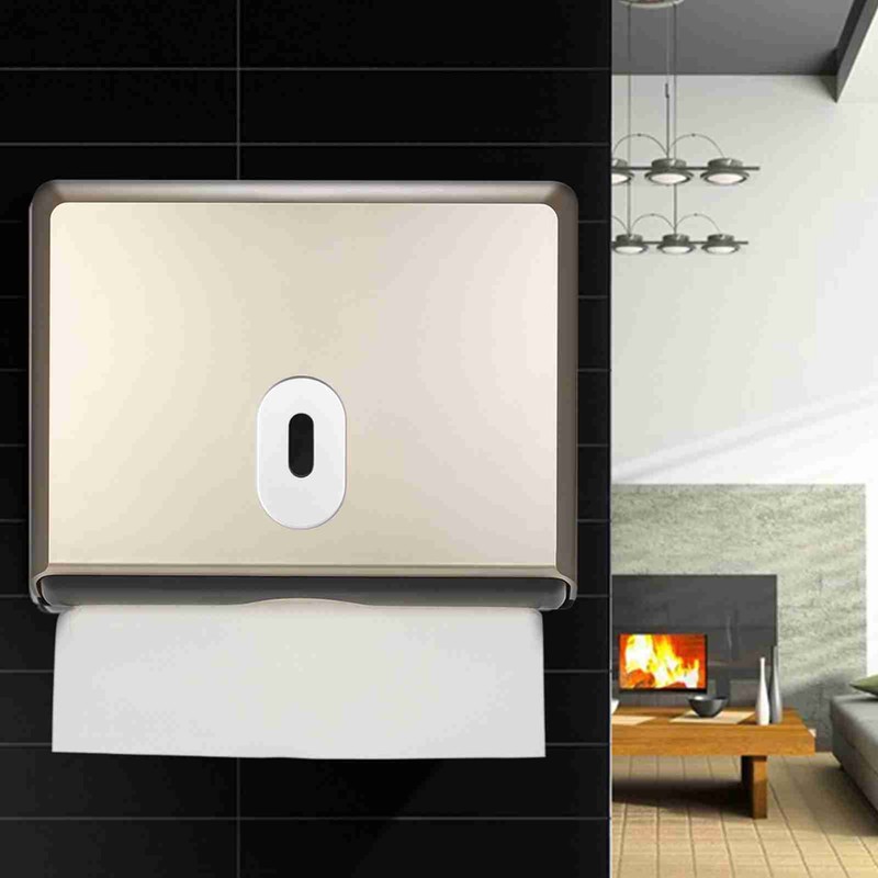 Wall-mounted Bathroom Tissue Dispenser Tissue Box Holder for Multifold Paper