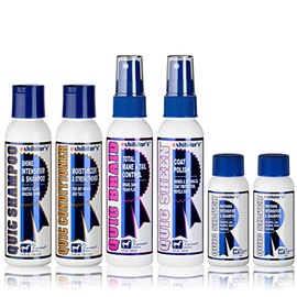 Exhibitor's Quic Silver Sampler Kit – Includes Quic Shampoo (3.4 oz), Quic Conditioner (3.4 oz), Quic Braid (3.4 oz), Quic Sheen (3.4 oz), and Two Quic Silver (2 oz) – Intense Cool Ashy Highlights for
