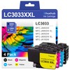 LC3033XXL Ink Super High-Yield Replacement for Brother LC-3033 LC3033 BK/C/M/Y