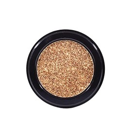PINK UP | Glitter Compacto Para Ojos | Alta adherencia | Textura extra suave | Finos Brillos Para Usarlo en Ojos Labios y Cuerpo | 12 Tonos Vibrantes | Maquillaje | Color Gold | Modelo PKG04