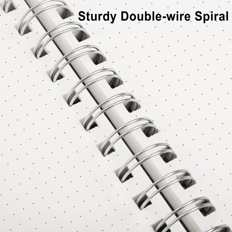 RETTACY Bullet Dotted Journal Notebook, 300 Pages, A5 Medium Size