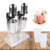 DYRABREST Household Milkshake Maker,Soft Ice Cream Maker Stainless Steel Blender-Double