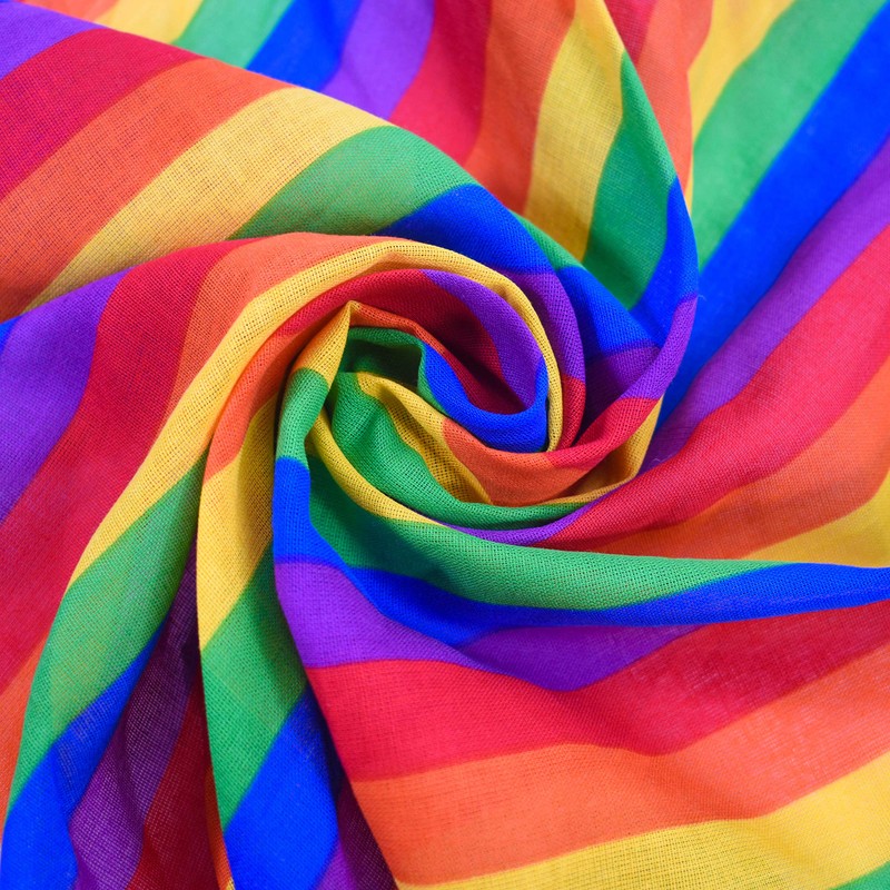 TRIXES Rainbow Bandana - Rainbow Gifts - LGBTQIA2s+ Cotton Bandana