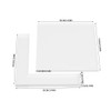 Fyearfly Stamp Positioner, Kit 2 Pieces Rubber Acrylic Stamp Colouring