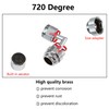 720 Degree Swivel Faucet to Garden Hose Adapter,3/4 Inch GHT