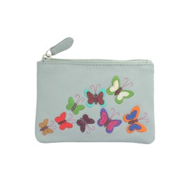 Mala Leather Harper Collection Leather Coin Purse - RFID Protection 4170_9 (Grey)