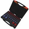 44pcs Nut and Bolt Thread Checker, Red Blue Nut and