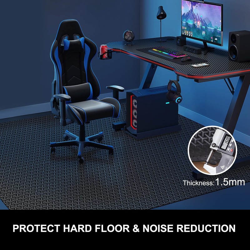 Office Chair Mat for Hard Floor, 50"x60" Large Computer Chair