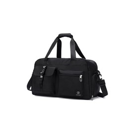 CORIOS Large Sports Bag for Men/Women Travel Bags Duffle Bag Oxford Swimming Bag Fitness Bag Weekender Overnight Bag Cabin Travel Bag Training Bag Hand Luggage with Shoe Compartment, black