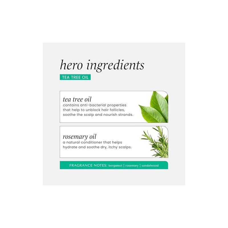 Hask Tea Tree Oil & Rosemary Invigorating Conditioner, 355 ml