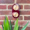 Wooden Barometer & Thermometer | Weather station wall room indoor
