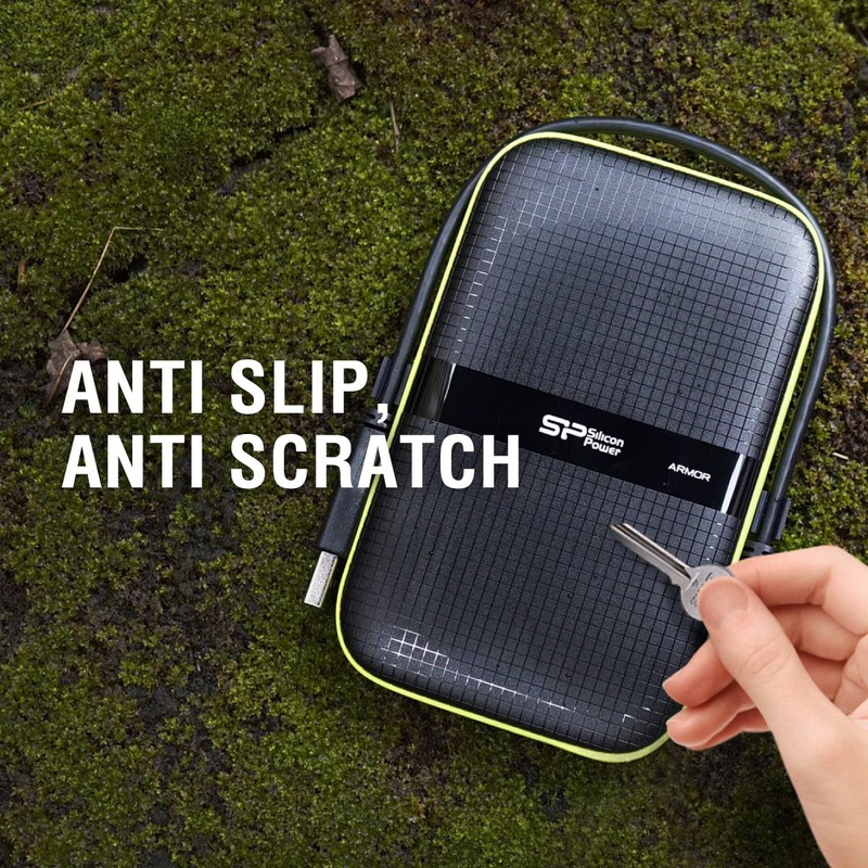 Silicon Power Armor A60 1TB Rugged External Hard Drive, Military-Grade