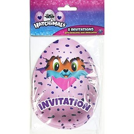 Unique Party 59314 - Hatchimals Party Invitations, Pack of 8