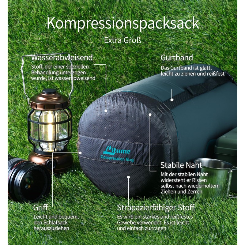 Litume Compression Sack 6L 8.5L 10L 13L 16L Water Resistant
