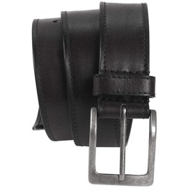 Harrys-Collection HC Women's Men's Safe Belt with Long Zip Buffalo Leather, black