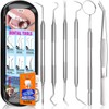 Dental Tools Plaque Remover Teeth Cleaning Tool﻿s Kit 6 Pcs