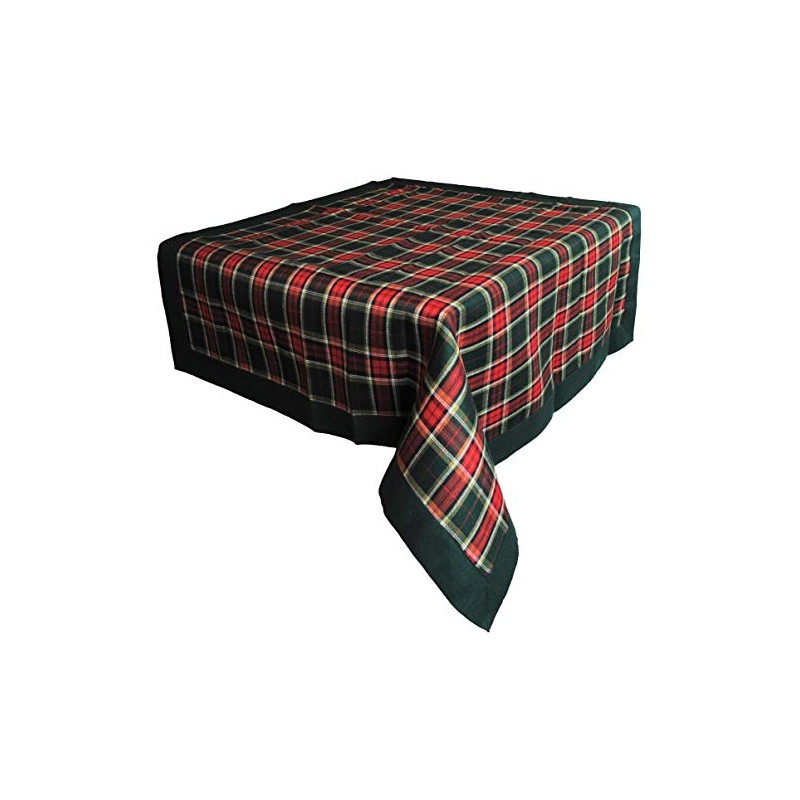 Justina Claire Table Cloth in an Argyll Design. (54x72)