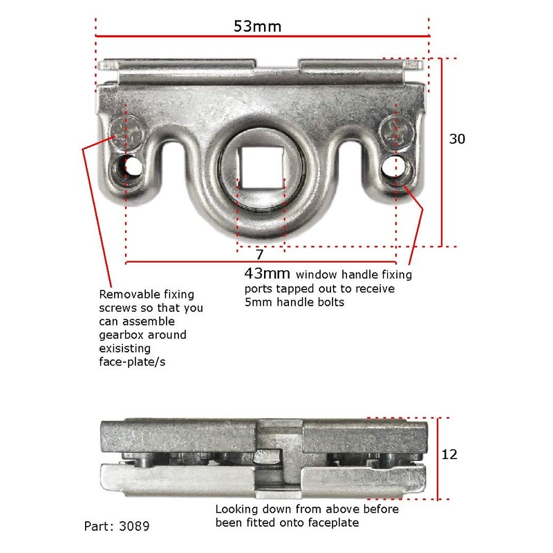 Siegenia SI Favorit Trial Tilt Turn Drive Repair Gearbox 1