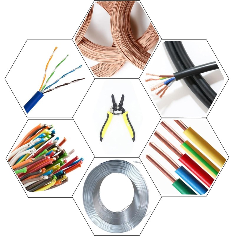 1 Pcs Wire Stripper,Wire Strippers Electrical,Cable Stripper,DIY Enthusiasts,Professional Insulated Wire