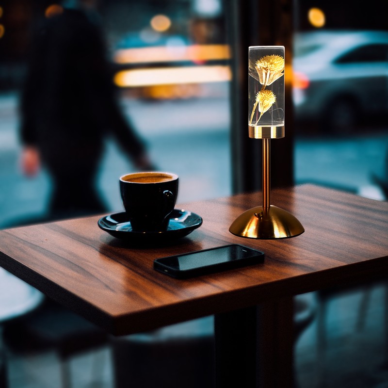 Aeon Flower Acrylic Table Lamp Bedroom Bedside Lamp Ambience Decorative