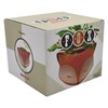 Streamline Imagined Ceramic Orange Fox Planter, Drainage Hole, Orange