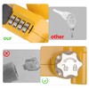 LCGP Yellow Trailer Hitch Lock with Combination Lock, Fits 1-7/8,2