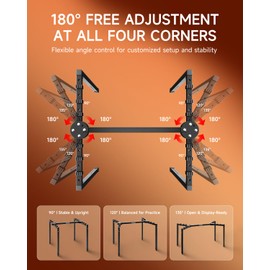 Donner Collapsible Piano Keyboard Stand Adjustable for 54–88 Key Digital Pianos 180° Foldable Legs, 8-Level Height, Sturdy Heavy-Duty Music Stand for Home & Studio Use DKS-200