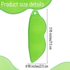 6 Pcs Magic Beans Bottle Cleaner Sponge Reusable Bean Shape Water Bottle Cleaning Sponge Green Heat Resistance Bottle Brush for Internal Cleaning of Small Mouth Cleaning Tools
