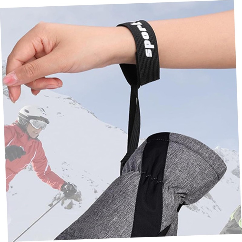 NOLITOY 6pcs Elastic Ski Gloves Wrist Straps Safety Wrist Leashes