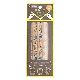 Twist Te Musubusan Scandinavian Pattern, 0.5 x 5.9 inches (12 x 15 cm), Pack of 15, Kyowa Wrapping Tie, Ribbon, Craft, Packaging