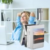 DARUITE Acrylic Bookend Transparent Bookend Acrylic Clear Book Holder for