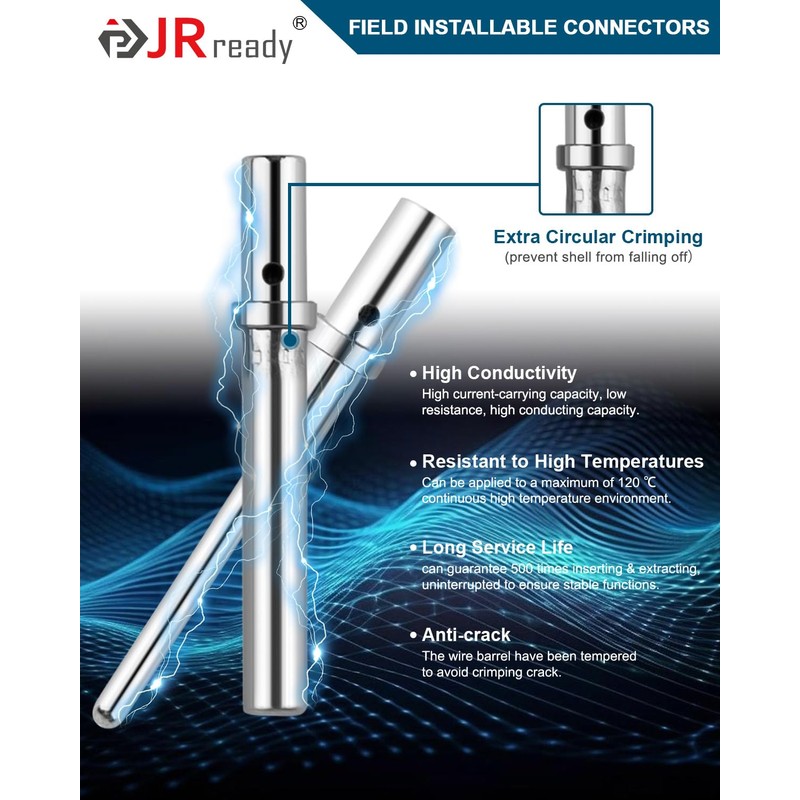 JRready Deutsch DTM 4 Pin Connectors 4 Kits, Waterproof Electrical