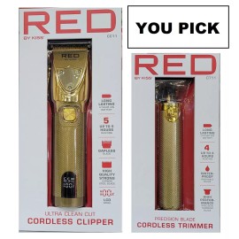Kiss RED BY KISS CORDLESS CLIPPER AND TRIMMER ( YOU PICK !! ) - CLIPPER