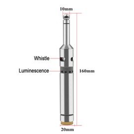Stainless Steel Optoelectronic Edge Finder Bi LED Finder Edge Elektronîkî, Touch Point Sensor, Pr hozision, Measuring Range 10 mm, for CNC Rotary Milling Tools